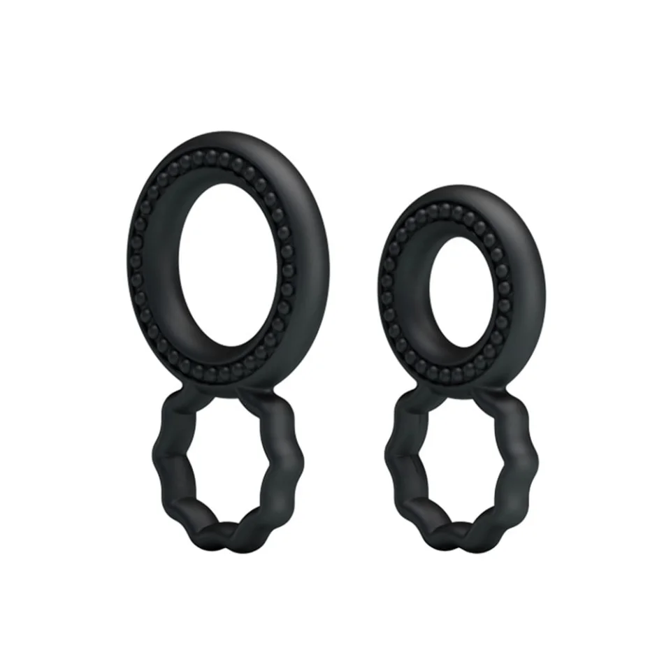 #7716 - Ring 2li Tırtıklı Penis Halkası