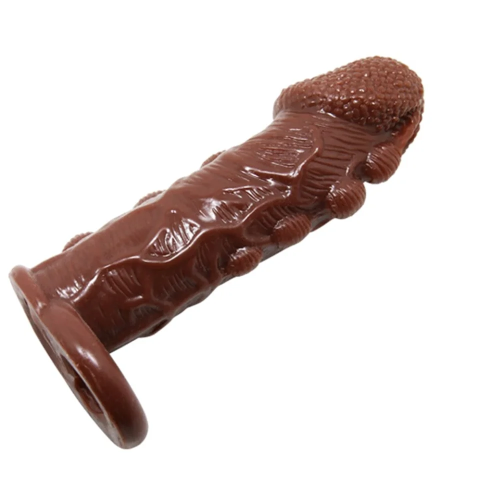 #7730 - 3 cm Uzatmalı Damarlı Penis Kılıfı