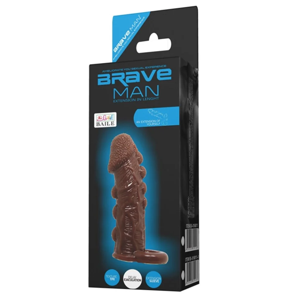 #7731 - 3 cm Uzatmalı Damarlı Penis Kılıfı