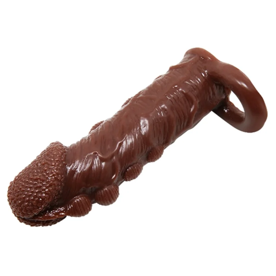 #7733 - 3 cm Uzatmalı Damarlı Penis Kılıfı