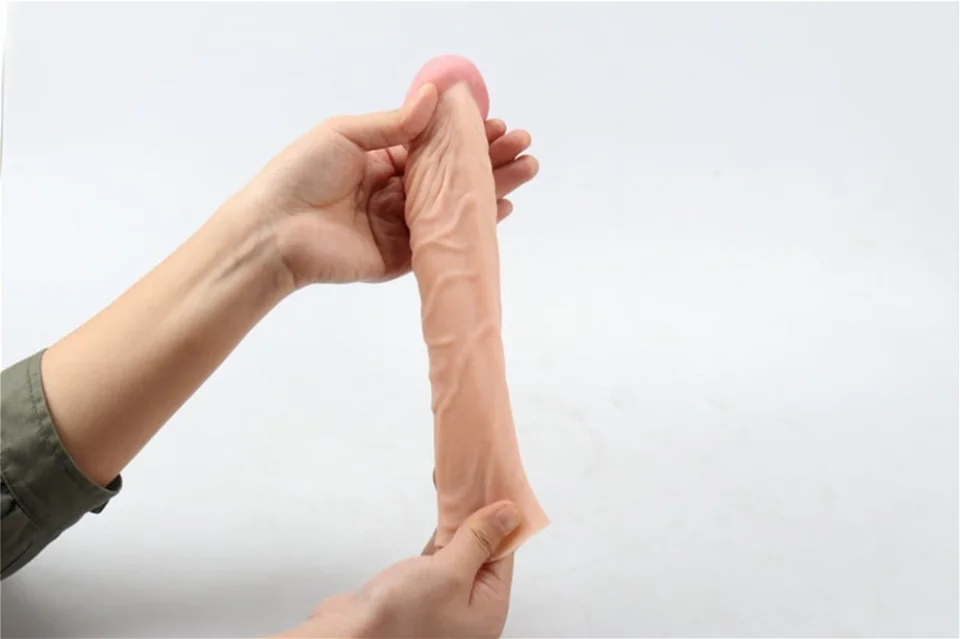 #7745 - 3,5 cm Dolgulu Realistik Penis Kılıfı