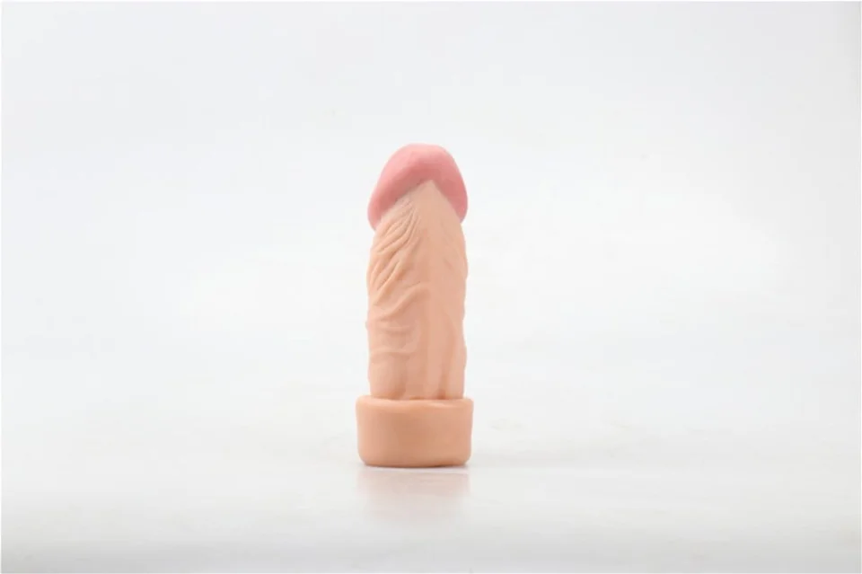 #7744 - 3,5 cm Dolgulu Realistik Penis Kılıfı