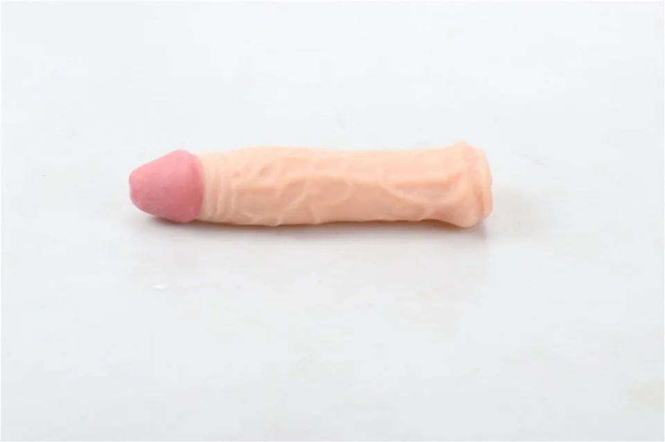 #7762 - 3,5 cm Dolgulu Realistik Penis Kılıfı