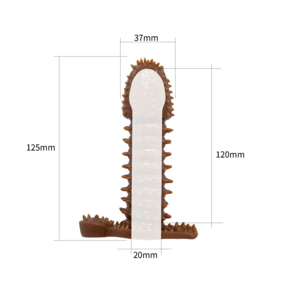 #7808 - Vajinal Uyarıcı Tırtıklı Penis Kılıfı