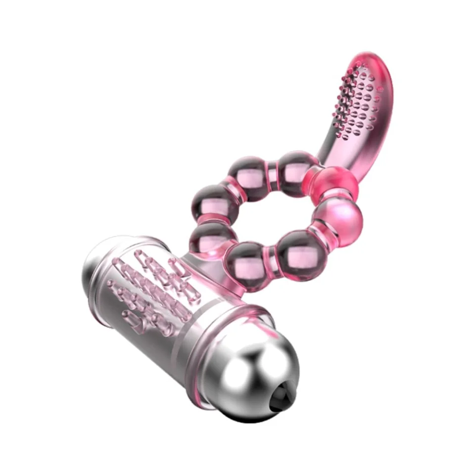 #7873 - Titreşimli Klitoral Uyarıcı Özel Tasarım Penis Halkası