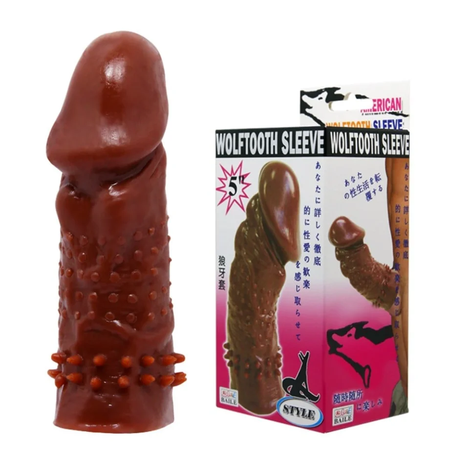 #7923 - Klitoral Uyarıcı ve Tırtıklı Penis Kılıfı - 13 cm Boyunda