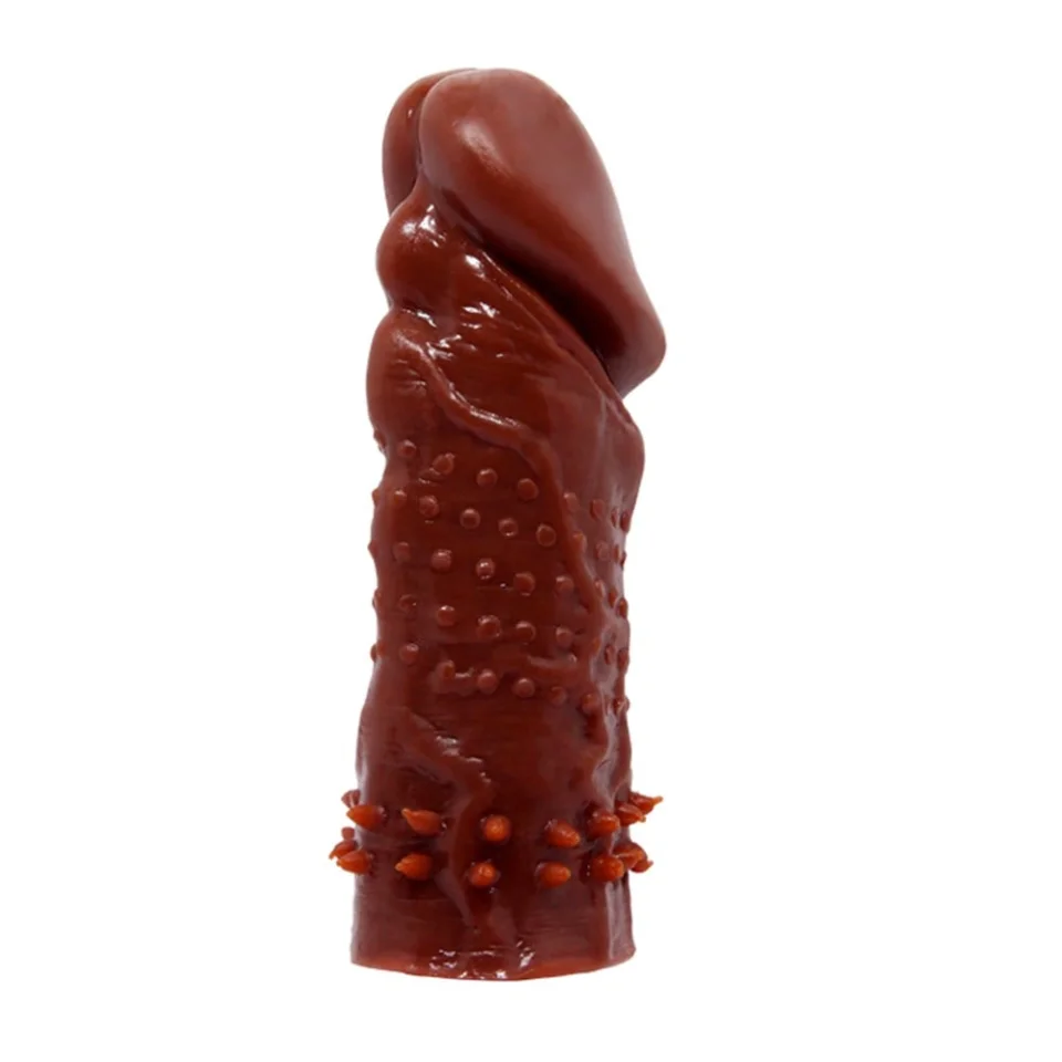 #7924 - Klitoral Uyarıcı ve Tırtıklı Penis Kılıfı - 13 cm Boyunda