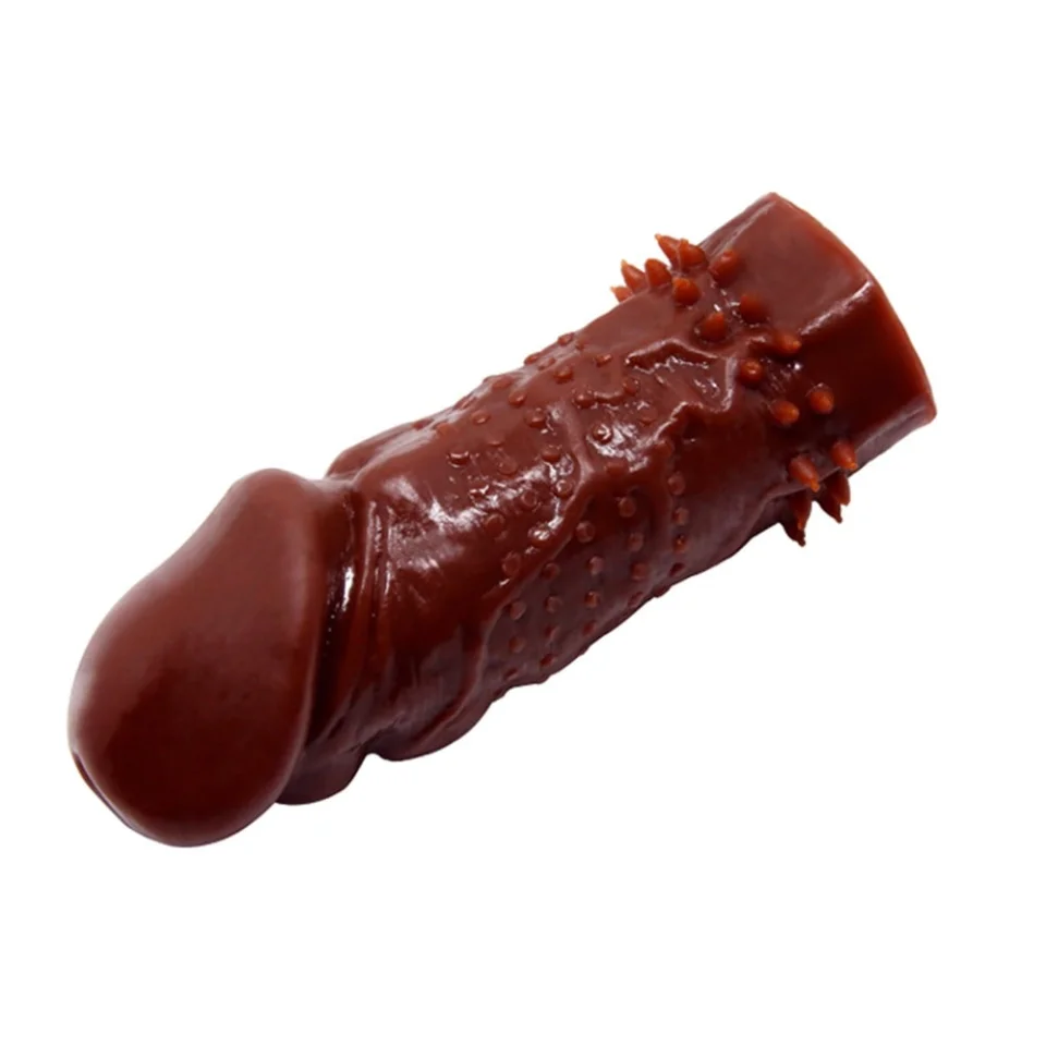#7927 - Klitoral Uyarıcı ve Tırtıklı Penis Kılıfı - 13 cm Boyunda