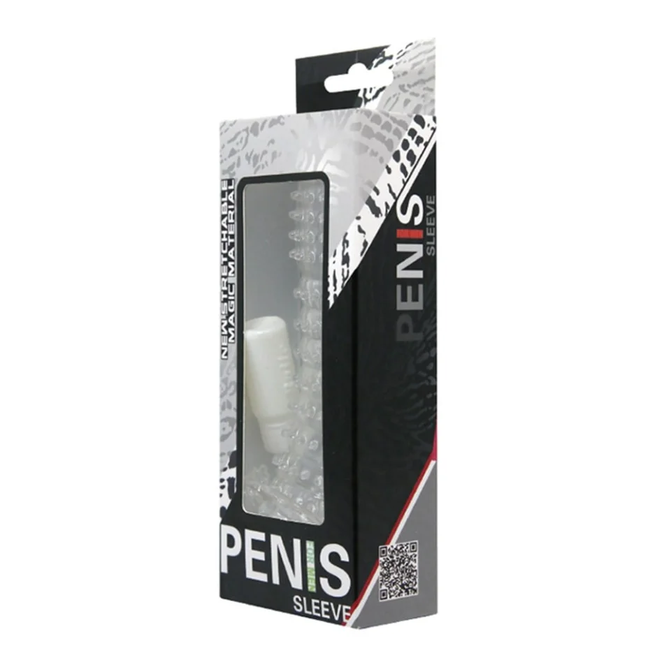 #7928 - 13 cm Kabartmalı Güçlü Uyarıcı Dildo Uzatmalı Penis Kılıfı