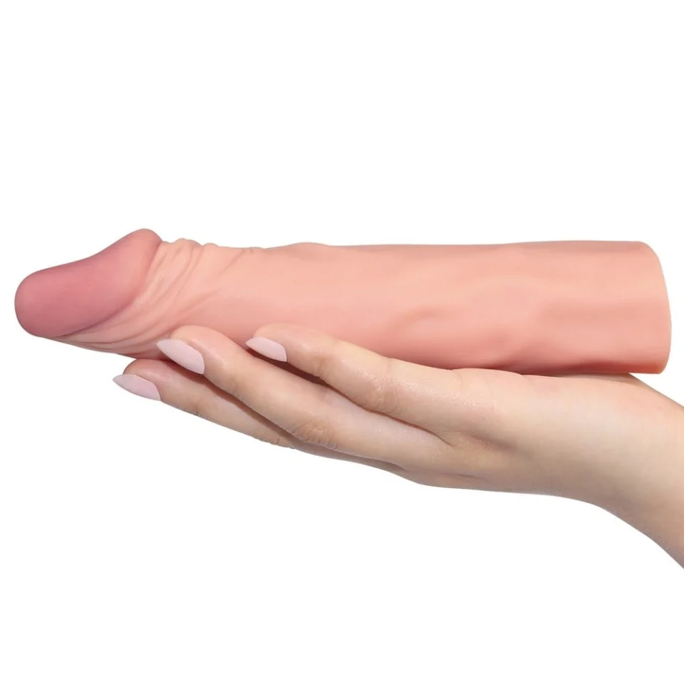 #8091 - Pleasure Extender 5 cm Dolgulu Premium Ten Rengi Silikon Penis Kılıfı