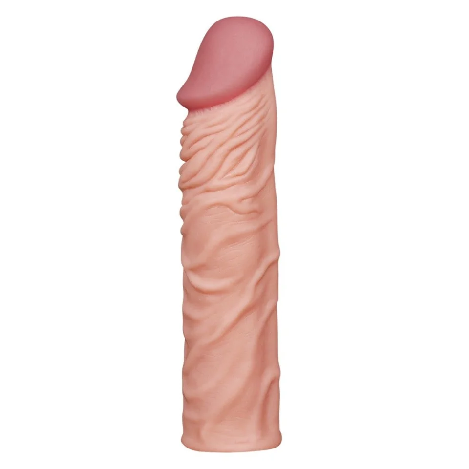 #8097 - Nature Extender 5 cm Dolgulu Premium Ten Rengi Silikon Penis Kılıfı