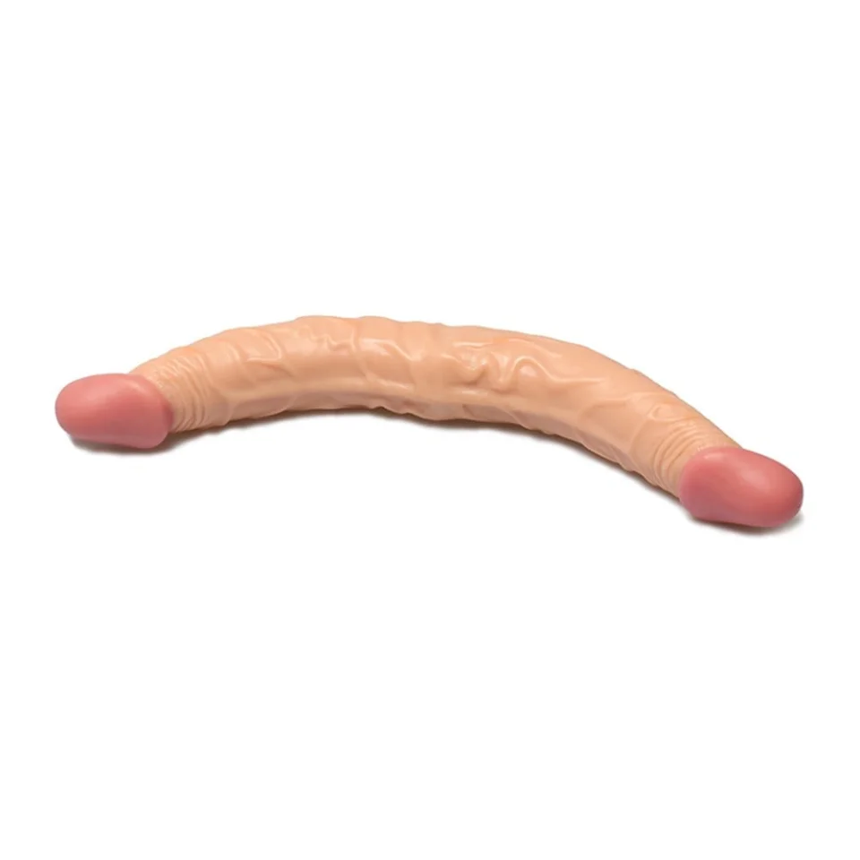 #701 - 36 cm Çift Taraflı Realistik Dildo Anal Vajinal Penis