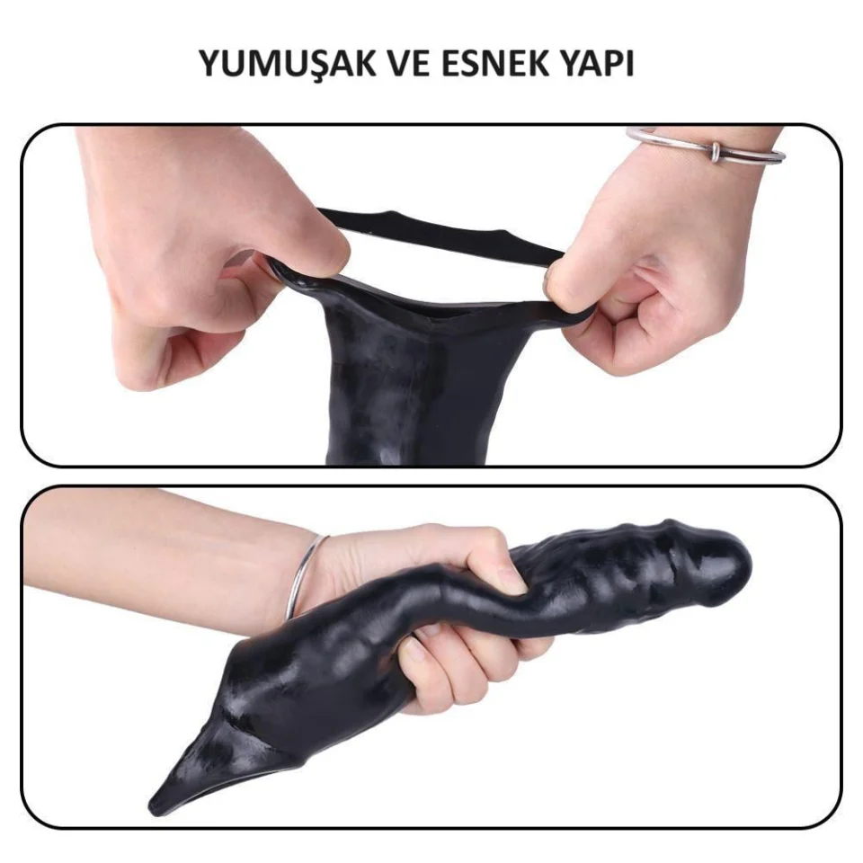#8288 - 6 cm Dolgulu Realistik Zenci Penis Kılıfı