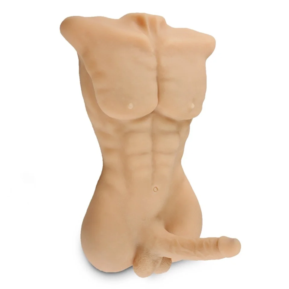 #8302 - 2 İşlevli Gerçek Ölçülerde Realistik 18cm Penisli Erkek Vücut - Daniel