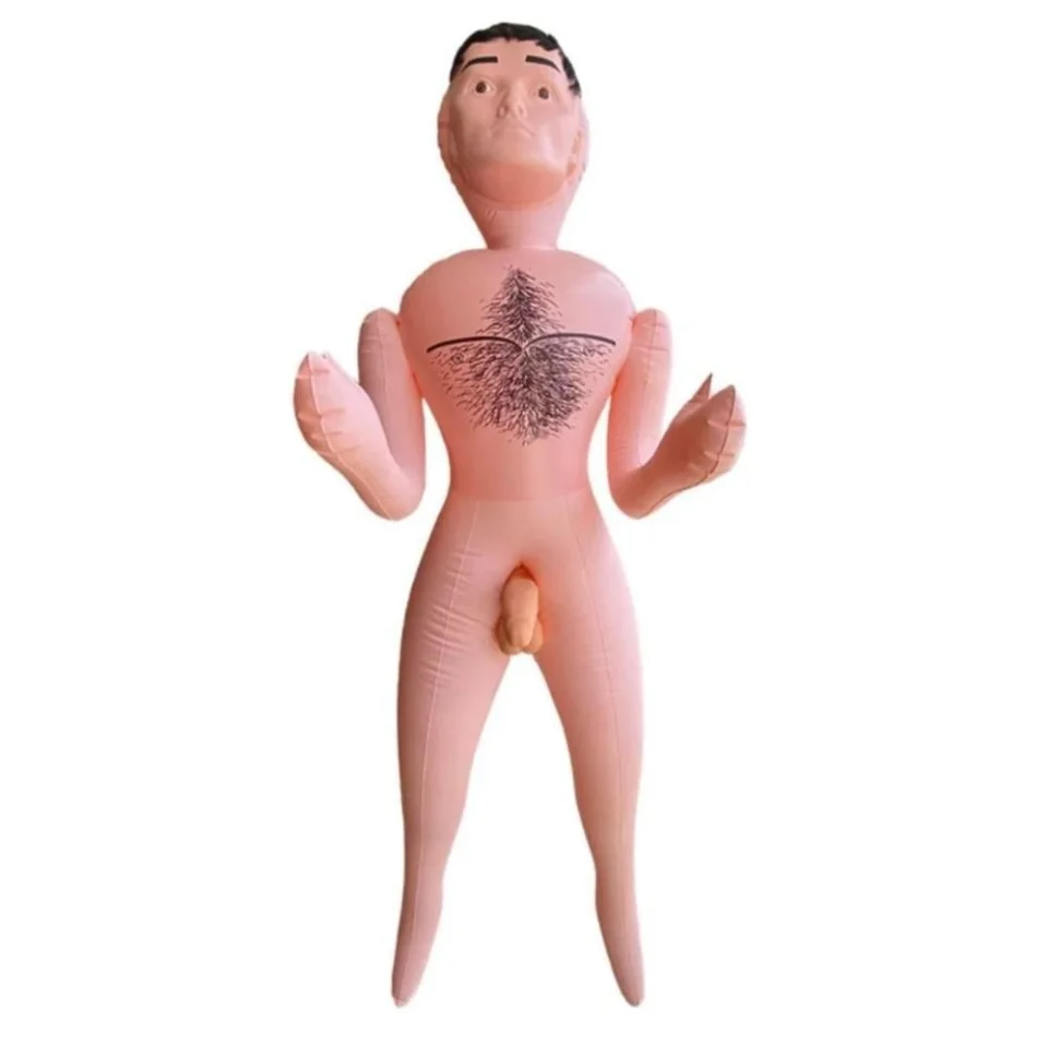 #8324 - 18 cm Titreşimli Penisli 2 İşlevli Realistik Suni Şişme Manken - Eran