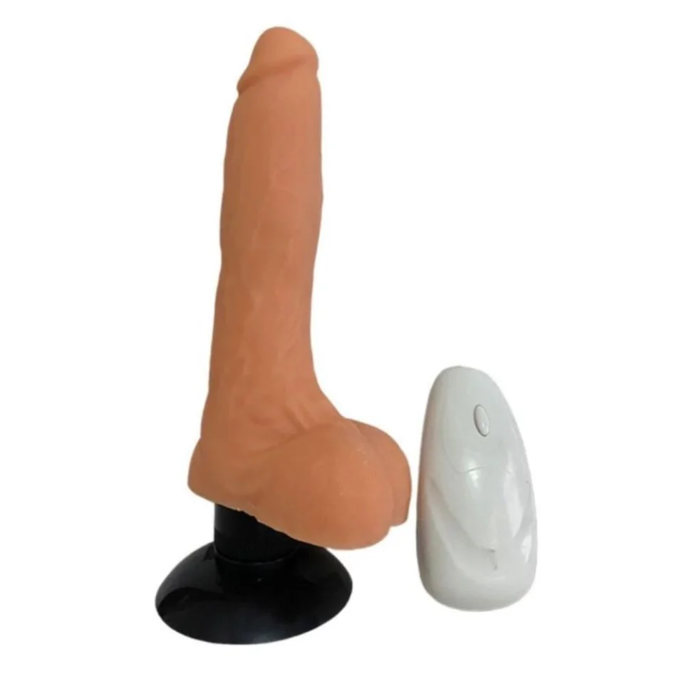 #8327 - 18 cm Titreşimli Penisli 2 İşlevli Realistik Suni Şişme Manken - Eran