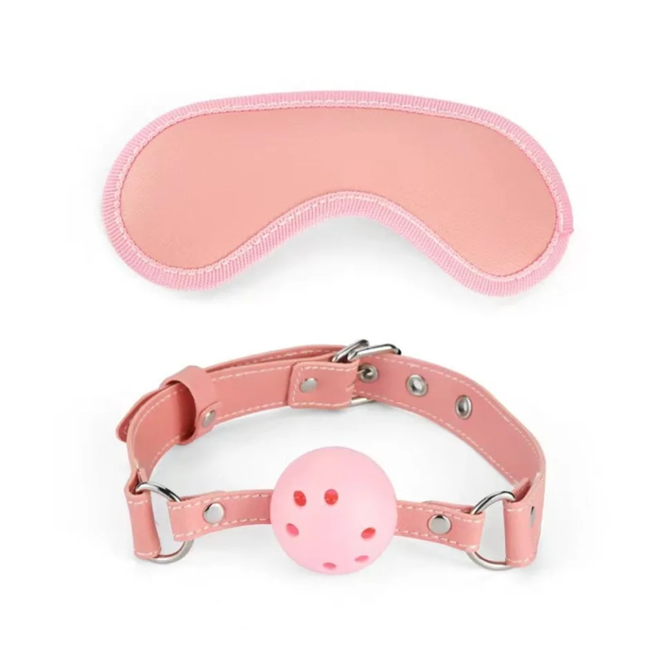 #8459 - Özel Tasarım Fetiş Fantezi Seti - 8 Parça Pembe Renk