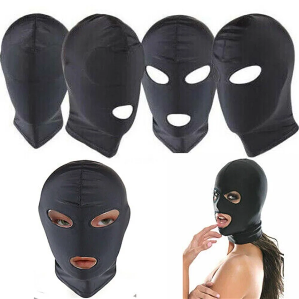 #8489 - Fantezi Fetish Maske Spandex Siyah