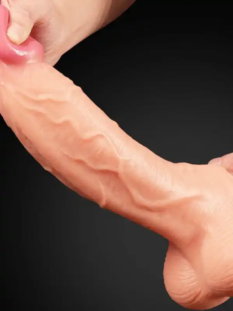 #8572 - 25 cm Gerçekçi Çift Katmanlı Dildo Penis