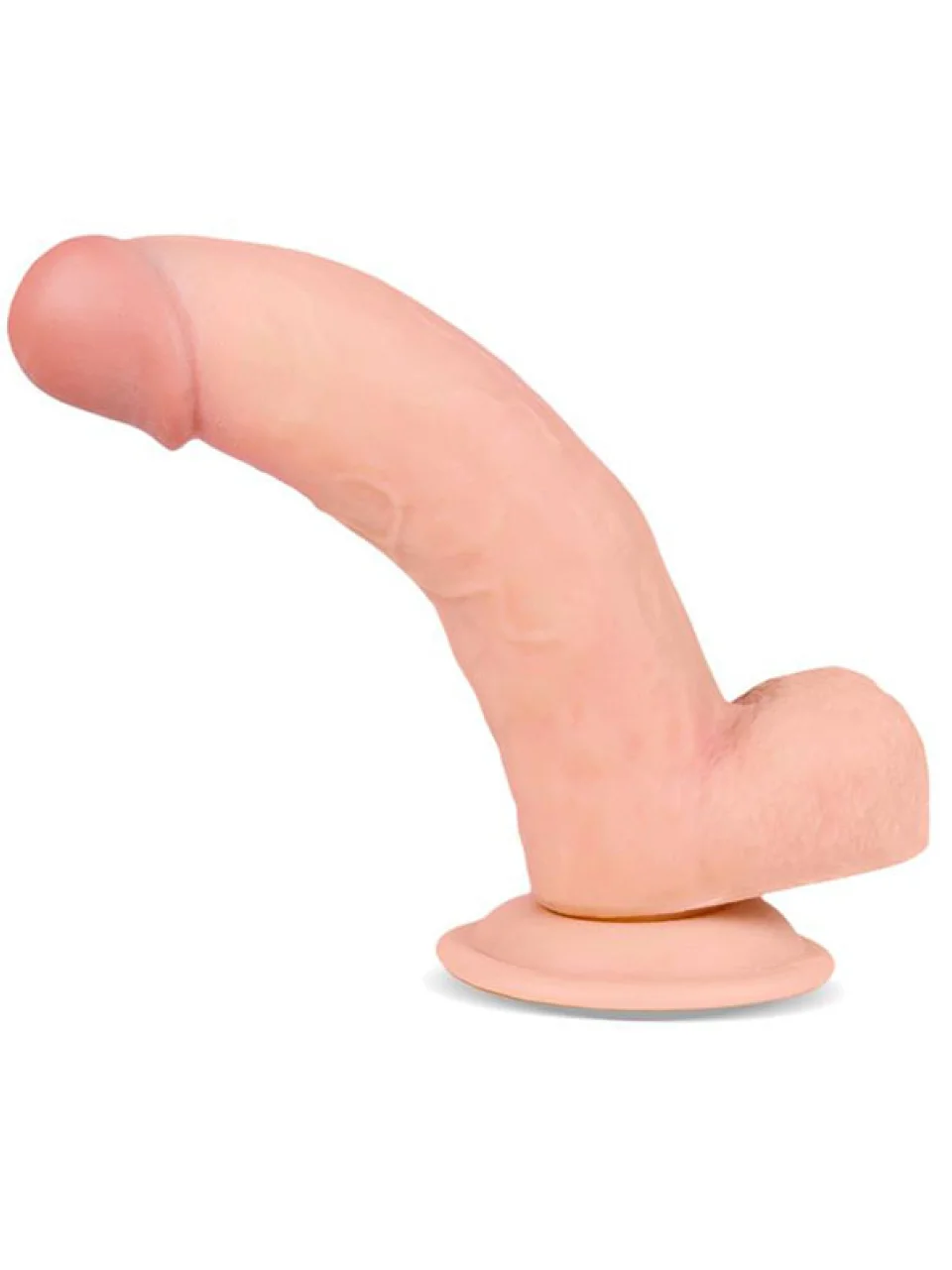 #8609 - 20 cm Çift Katmanlı Oynar Derili Realistik Dildo Penis