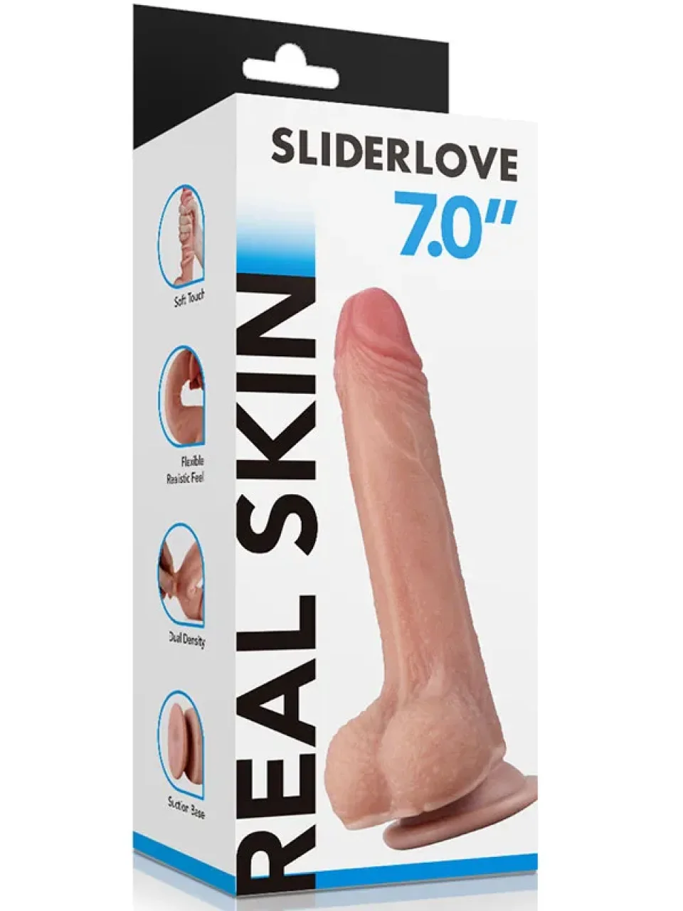 #8611 - 18 cm Çift Katmanlı Oynar Derili Realistik Dildo Penis