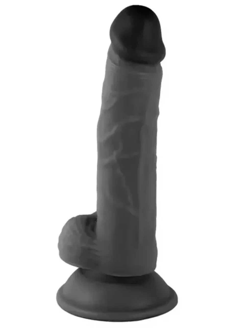 #8627 - 18 cm Realistik Damarlı Siyah Zenci Dildo Penis