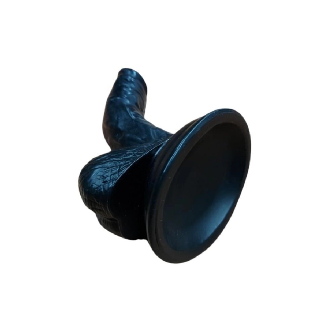 #12525 - 13 cm Realistik Zenci Siyah Dildo Penis