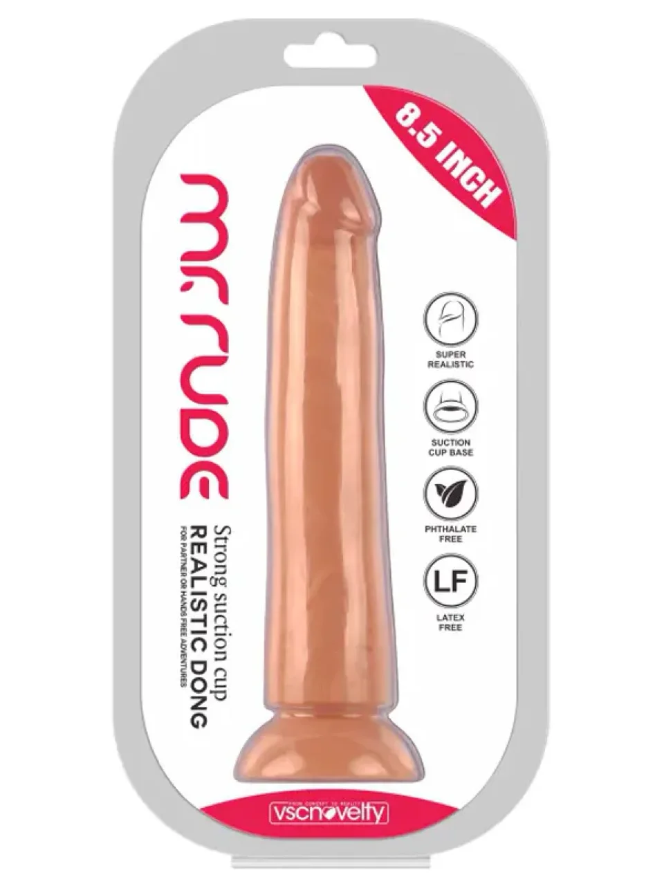 #8652 - 21.5 cm Testissiz Vantuzlu Gerçekçi Dildo Penis