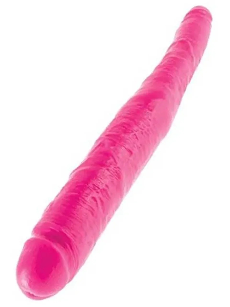 #8708 - 43 cm Pembe Çift Başlı Dildo Penis
