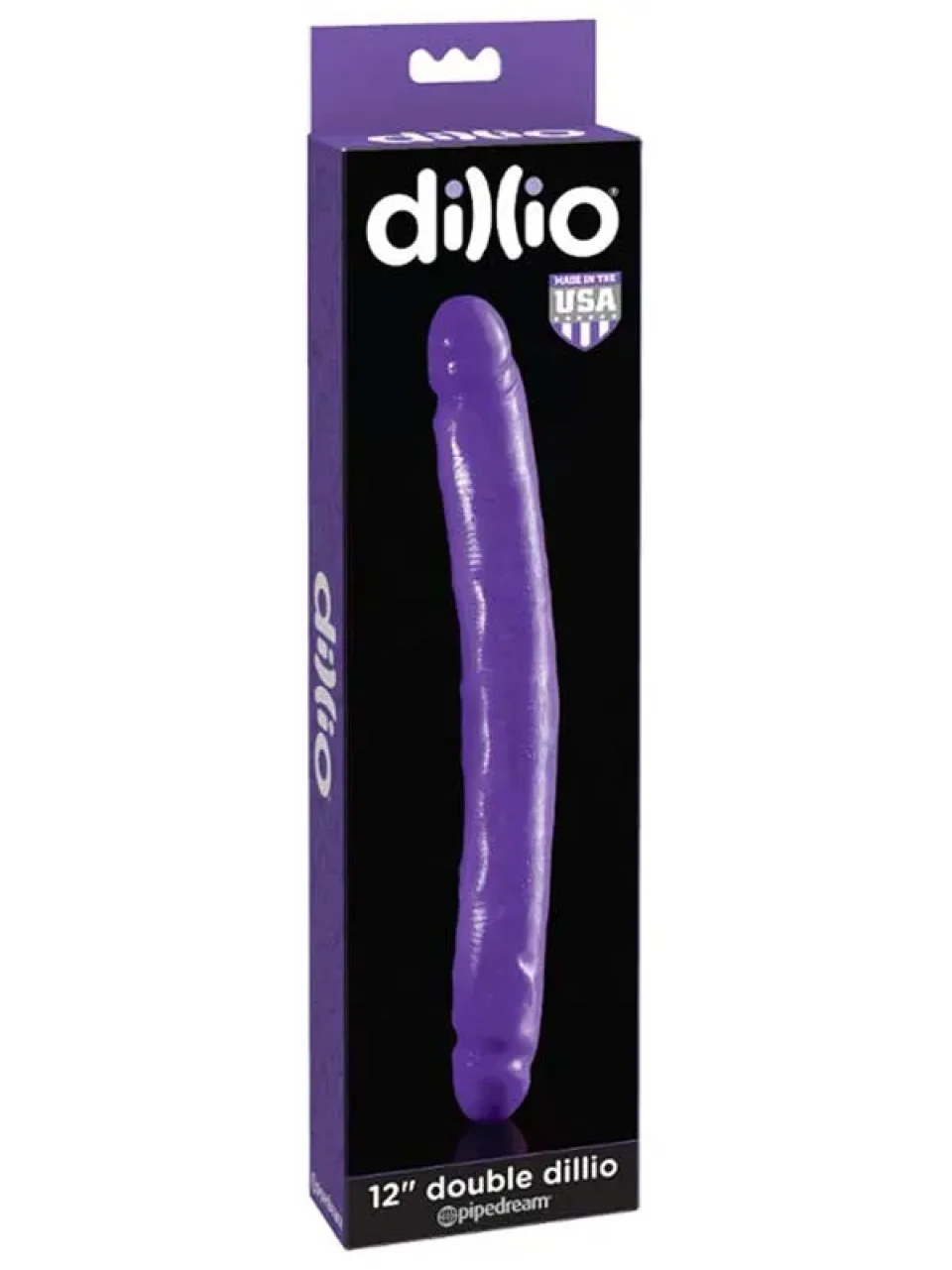 #8715 - 30.5 cm Çift Başlı Mor Dildo Penis