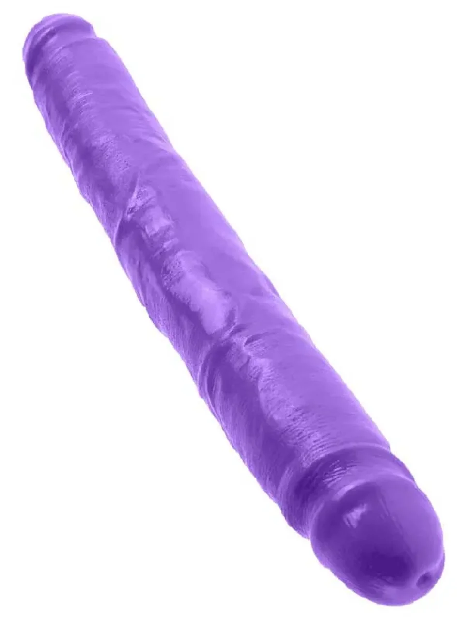 #8714 - 30.5 cm Çift Başlı Mor Dildo Penis