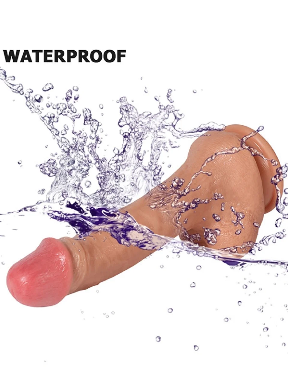 #8740 - 21 cm Uzaktan Kumandalı Şarjlı Realistik Dildo Vibratör