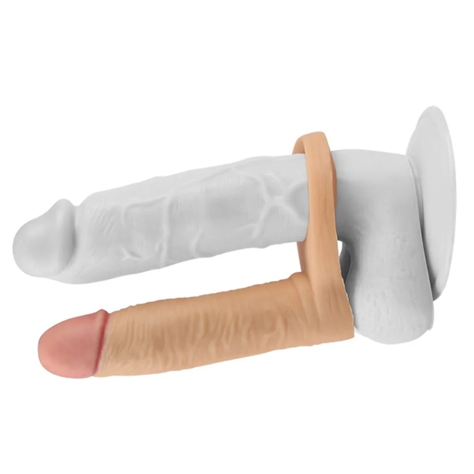 #783 - Soft Double Anal Dildo Penis 14 cm