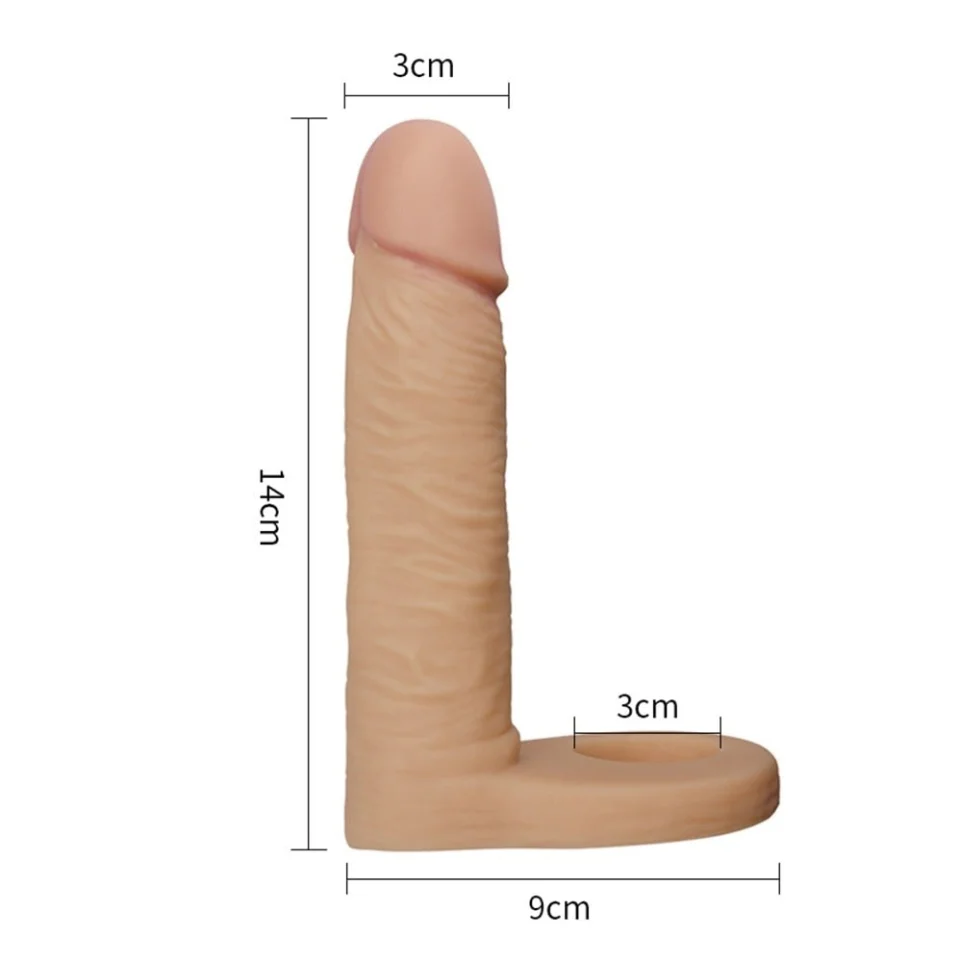 #785 - Soft Double Anal Dildo Penis 14 cm