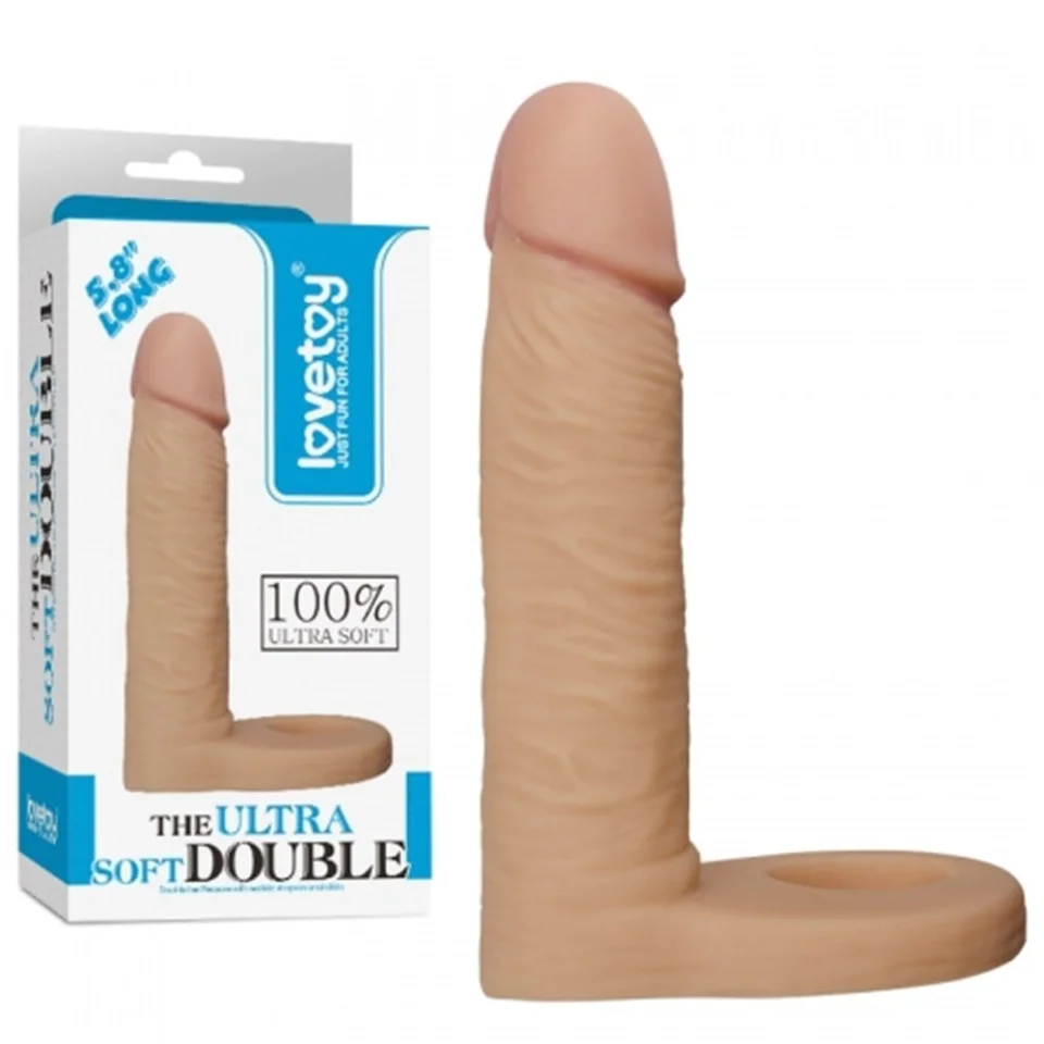 #787 - Soft Double Anal Dildo Penis 14 cm