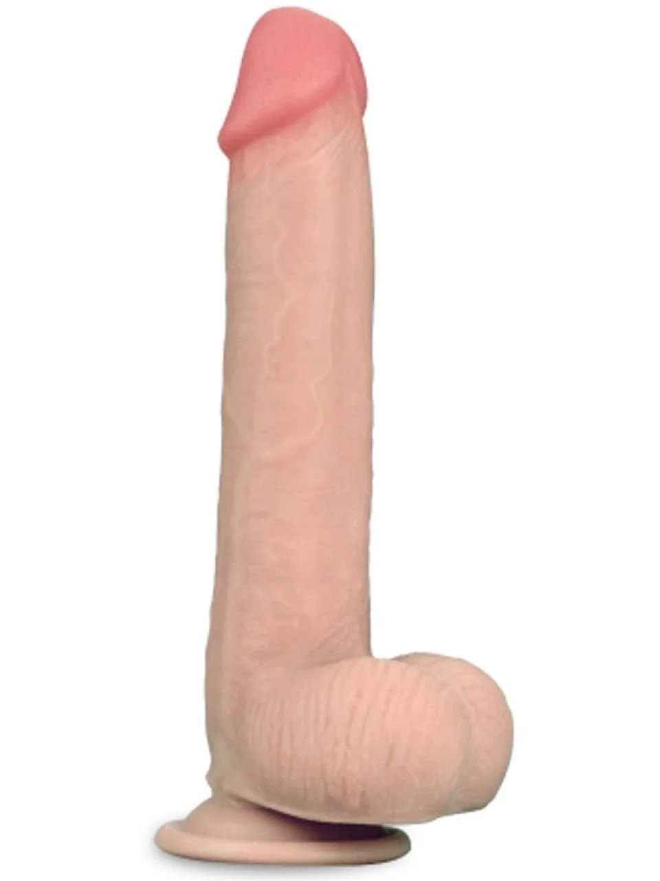 #8803 - 23 cm Kayar Derili Çift Katmanlı Realistik Dildo Penis