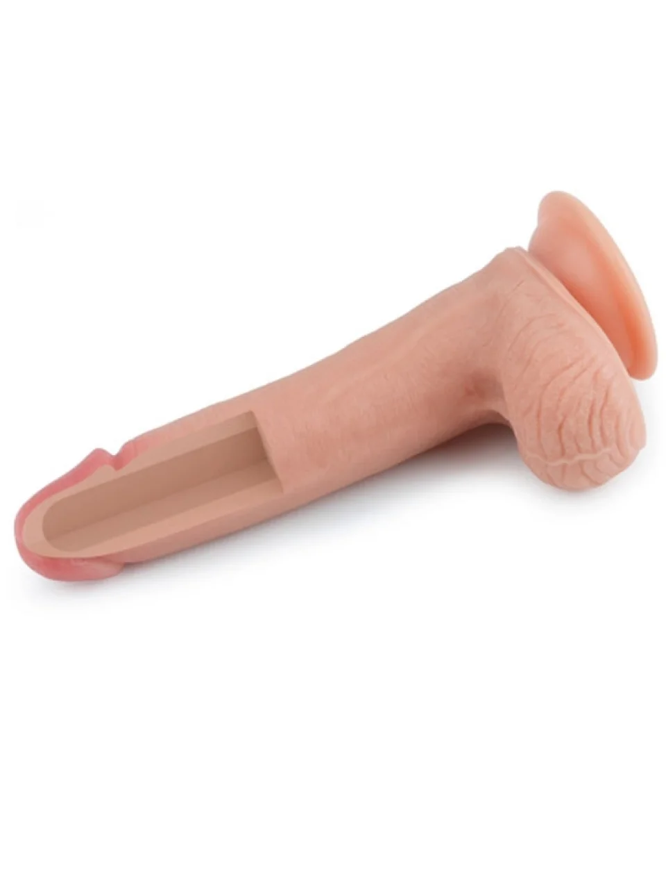 #8810 - 20.5 cm Çift Katmanlı Ten Dokusunda Realistik Dildo Penis
