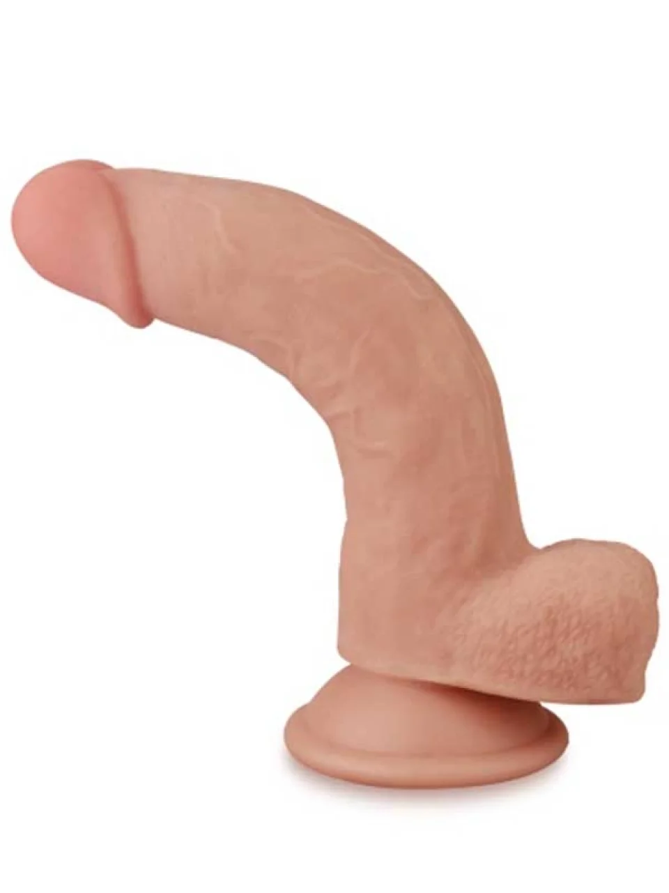 #8817 - 20 cm Çift Katmanlı Gerçekçi Ten Dokulu Dildo Penis
