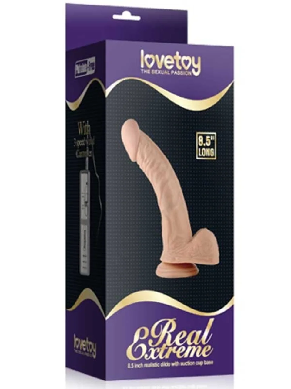 #8827 - 22 cm Kumandalı Titreşimli Penis Realistik Vibratör