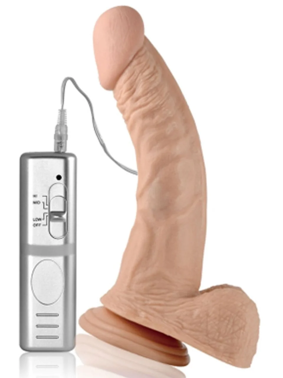 #8825 - 22 cm Kumandalı Titreşimli Penis Realistik Vibratör