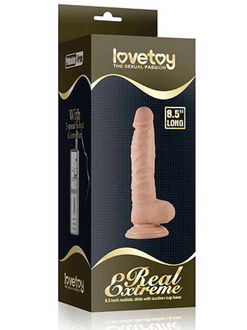 #8837 - 22 cm Kumandalı Titreşimli Dildo Penis Vibratör