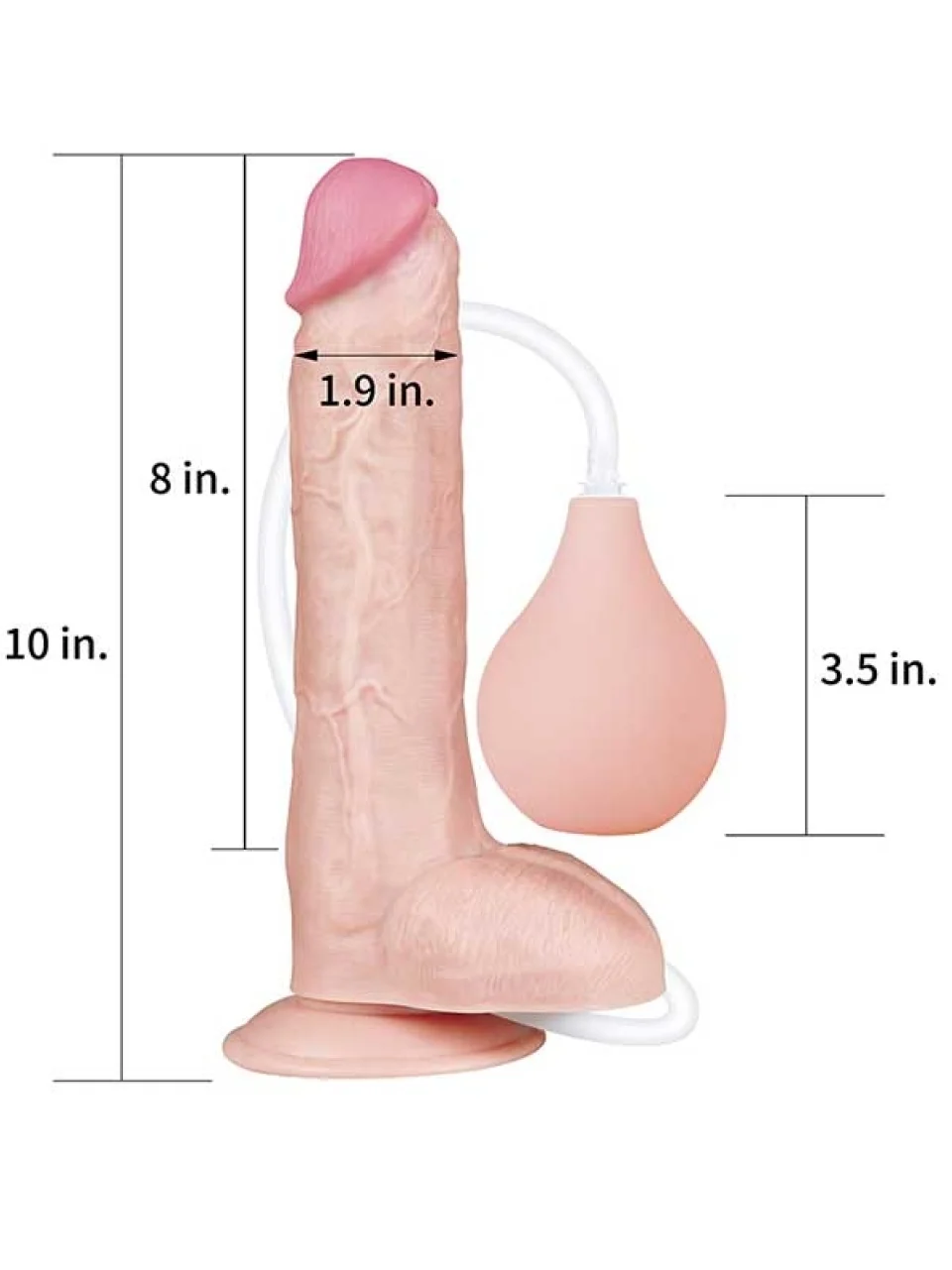 #8848 - 25 cm Fışkırtmalı Gerçekçi Dildo Penis