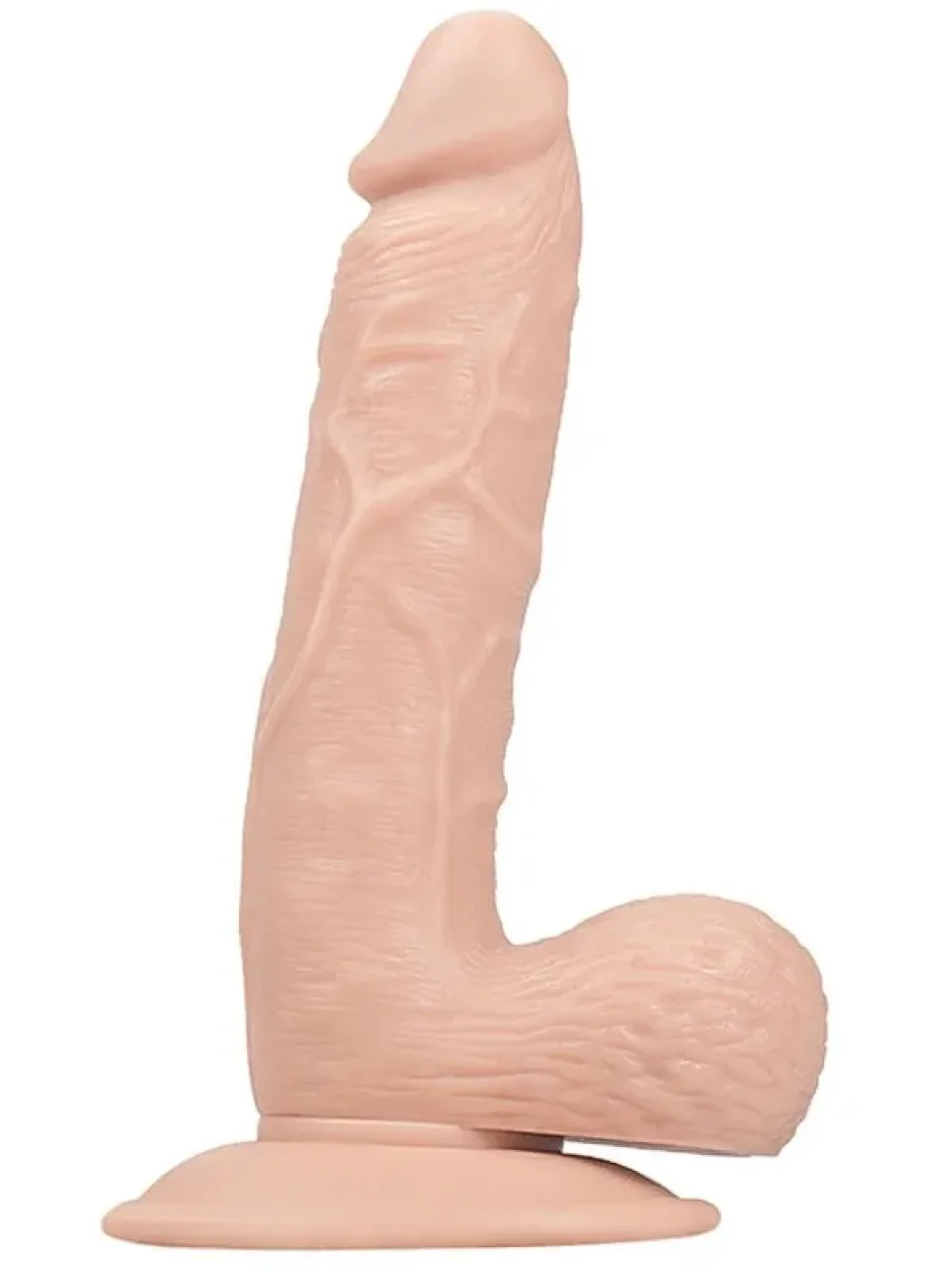 #8860 - 18 cm Realistik Testisli Dildo Penis