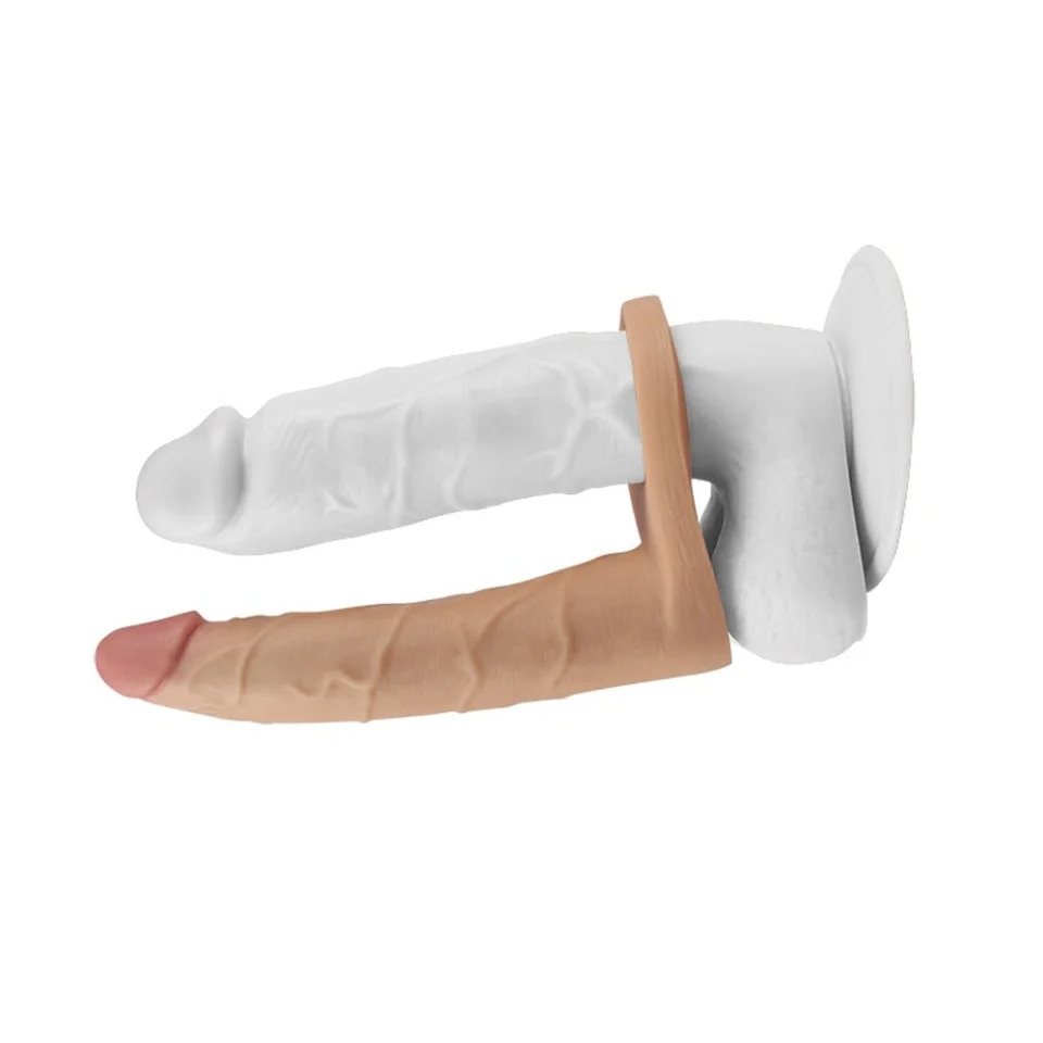 #803 - Soft Double Anal Dildo Penis 17 cm