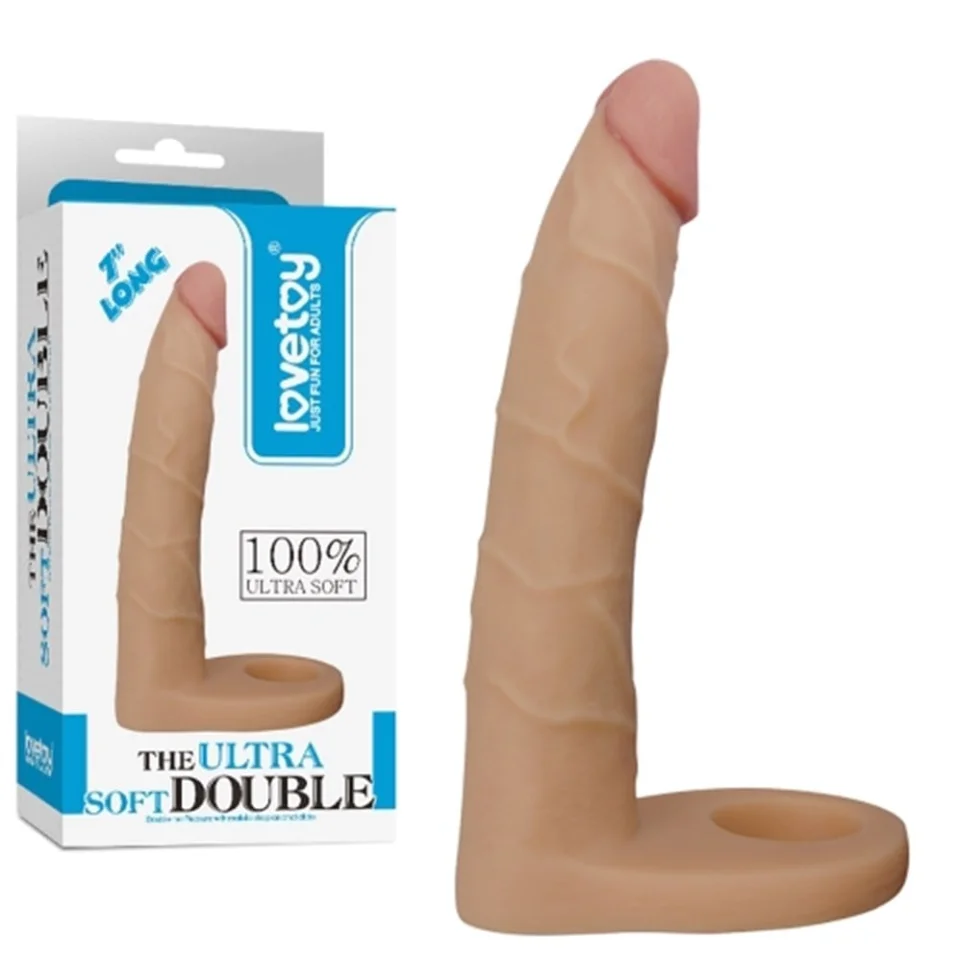 #806 - Soft Double Anal Dildo Penis 17 cm