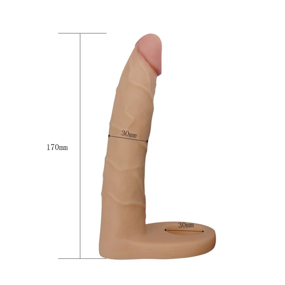 #809 - Soft Double Anal Dildo Penis 17 cm