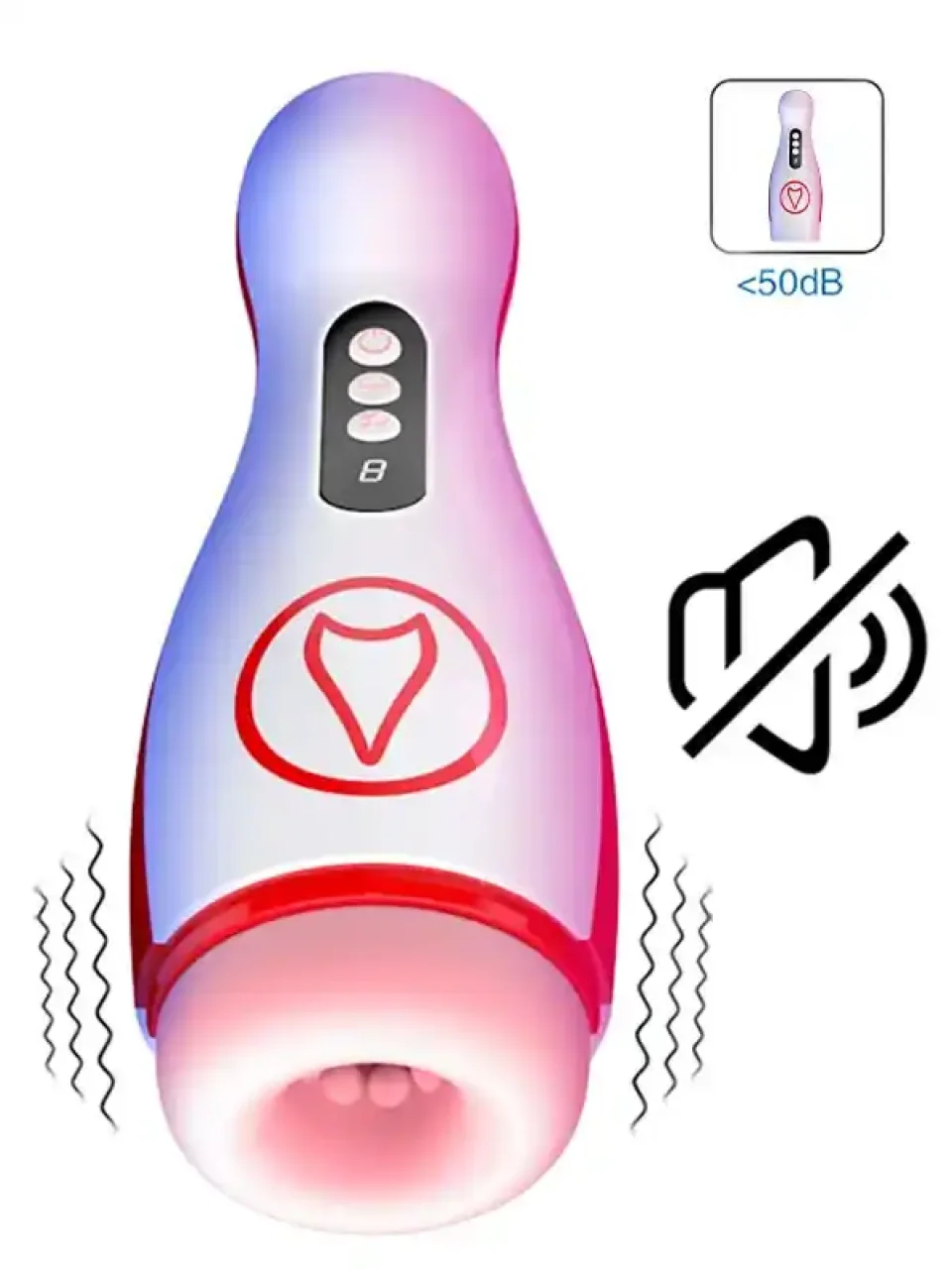 #9020 - Vakumlu ve Titreşim Özellikli Şarjlı Oral Seks Mastürbatörü