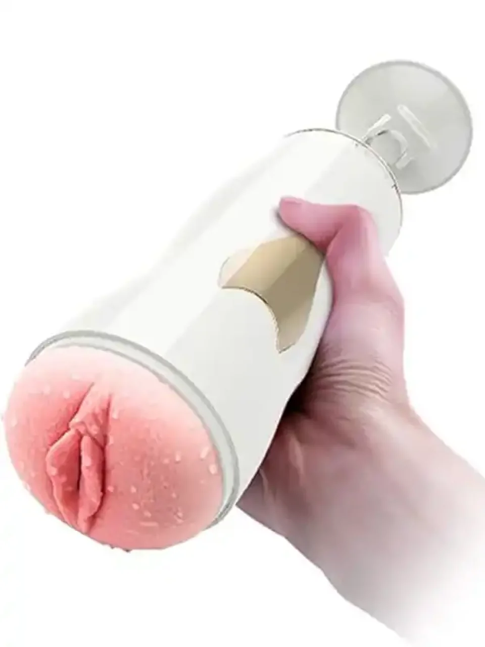 #9036 - Vajinal ve Oral Titreşimli Şarjlı Sesli Vantuzlu Mastürbatör