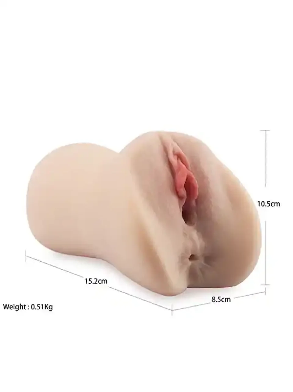 #9048 - Anal ve Vajinal Çift Girişli Realistik Mastürbatör