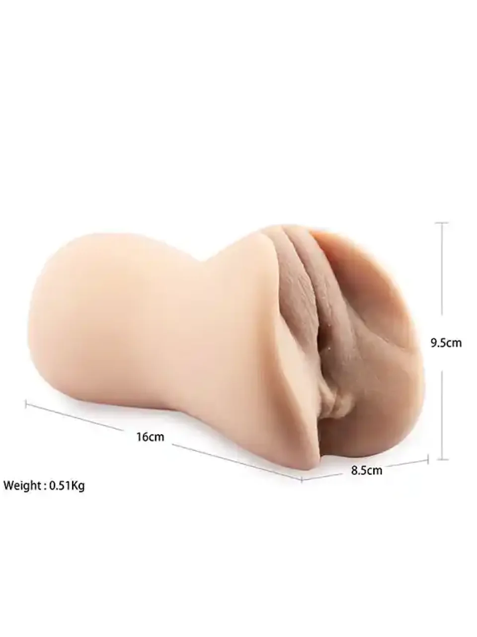 #9054 - Anal ve Vajinal Çift Girişli Mastürbatör